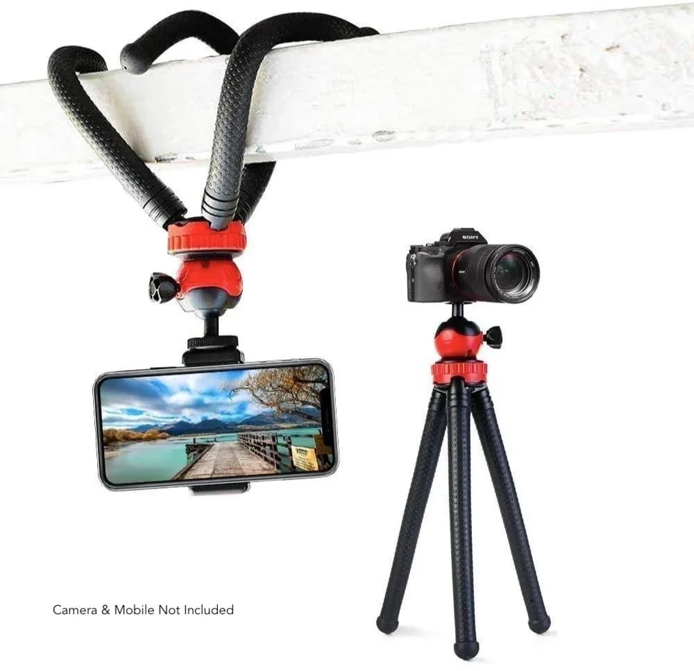 Octopus Tripod With Ball Head- Best For DSLR Or Smartphone Vlogging & Table Stand without mobile tripod